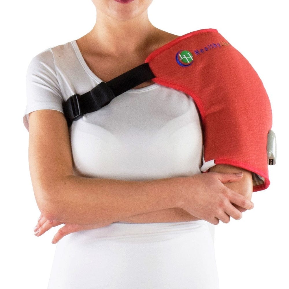Healthy Line Massage Stone Warmers Amethyst One-Shoulder Pad Soft InfraMat Pro®