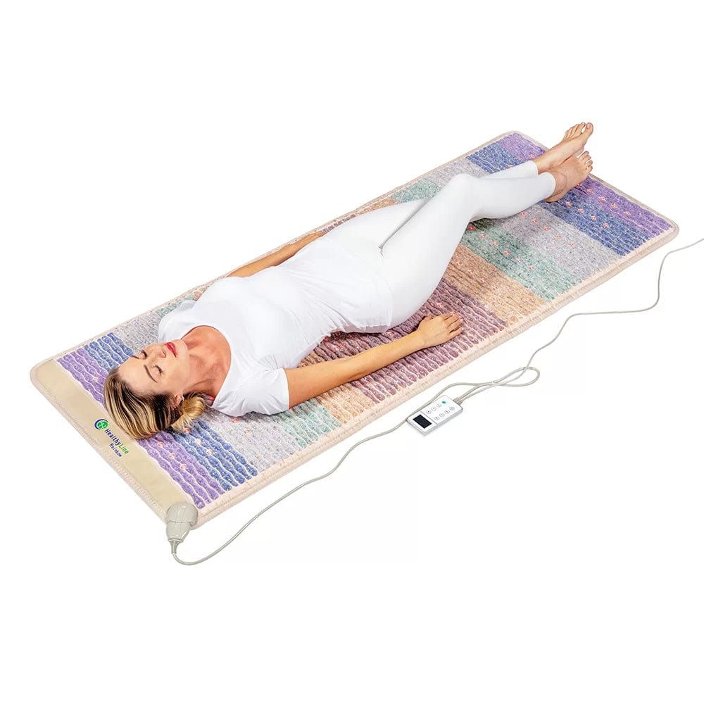 Healthy Line Massage Stone Warmers Rainbow Chakra Mat™ Large 7428 Firm - PEMF Inframat Pro® Third Edition