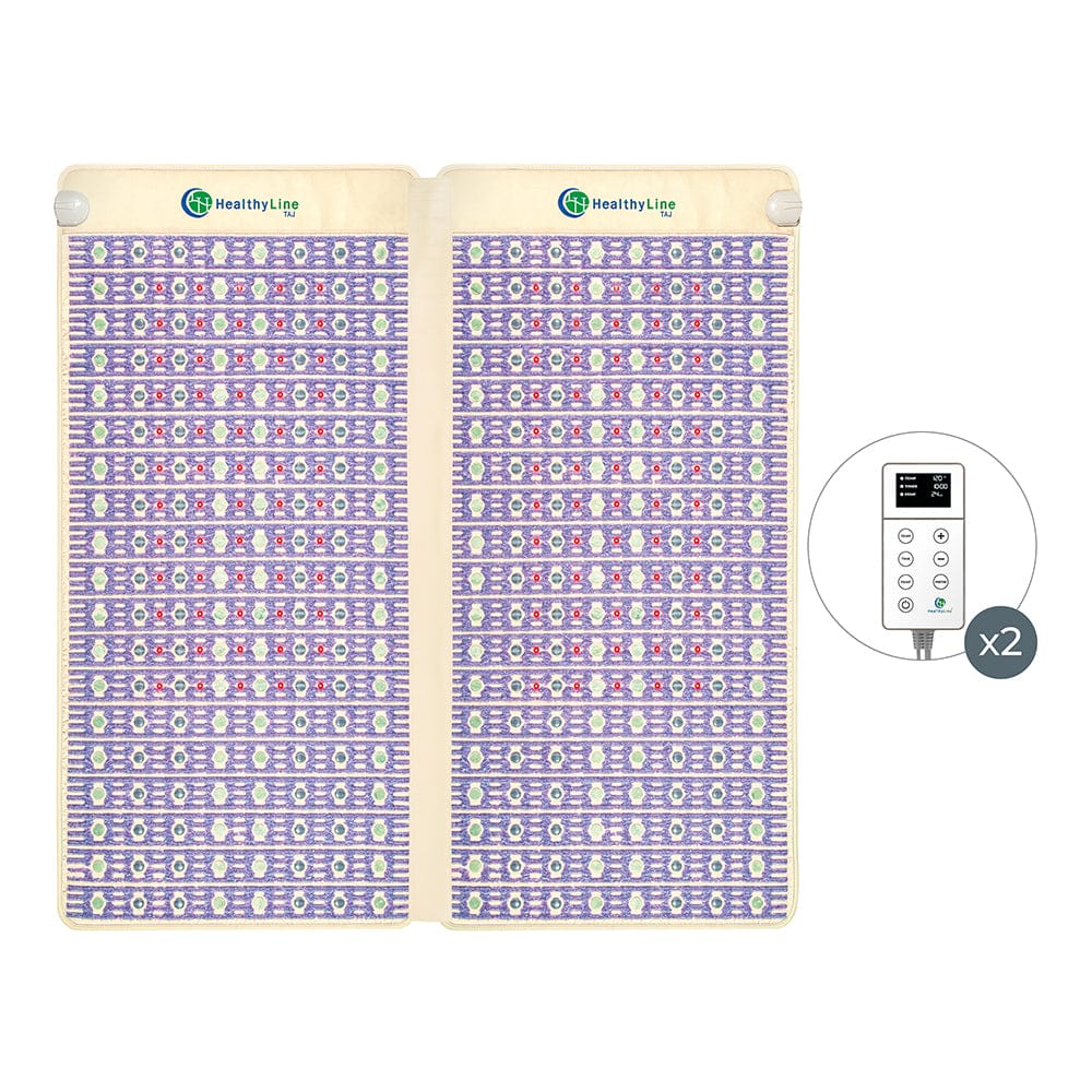Healthy Line Massage Stone Warmers TAJ-Mat™ King 8076 Firm - Photon PEMF Split Inframat Pro®