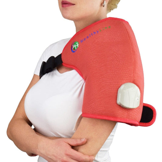 Healthy Line Massage Stone Warmers Amethyst One-Shoulder Pad Soft InfraMat Pro®