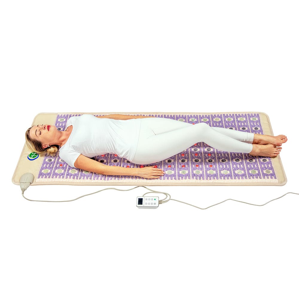 Healthy Line Massage Stone Warmers TAJ Mat Full Pro Plus 7428 with Photon LED and PEMF