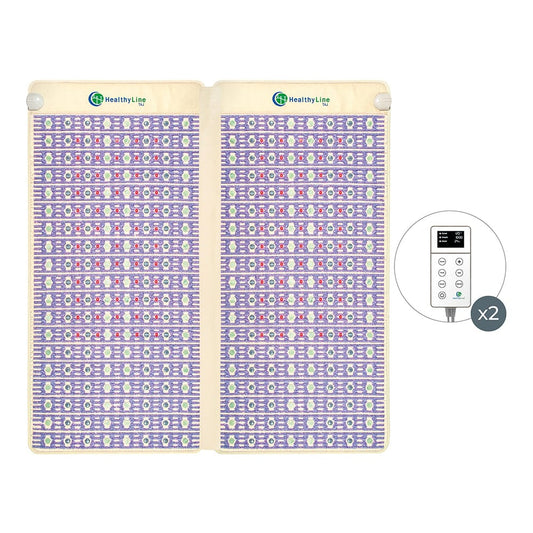 Healthy Line Massage Stone Warmers TAJ-Mat™ King 8076 Firm - Photon PEMF Split Inframat Pro®
