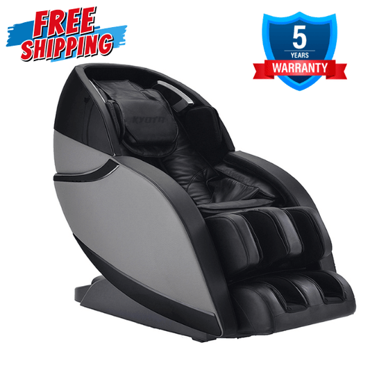 Kyota Kansha M878 Massage Chair-Front view, Black Finish,Free Shipping-5 years warranty